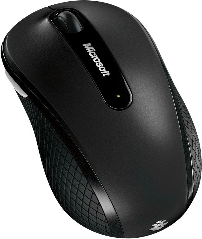 Microsoft - D5D-00001 Wireless Mobile Scroll Mouse 4000 - Graphite
