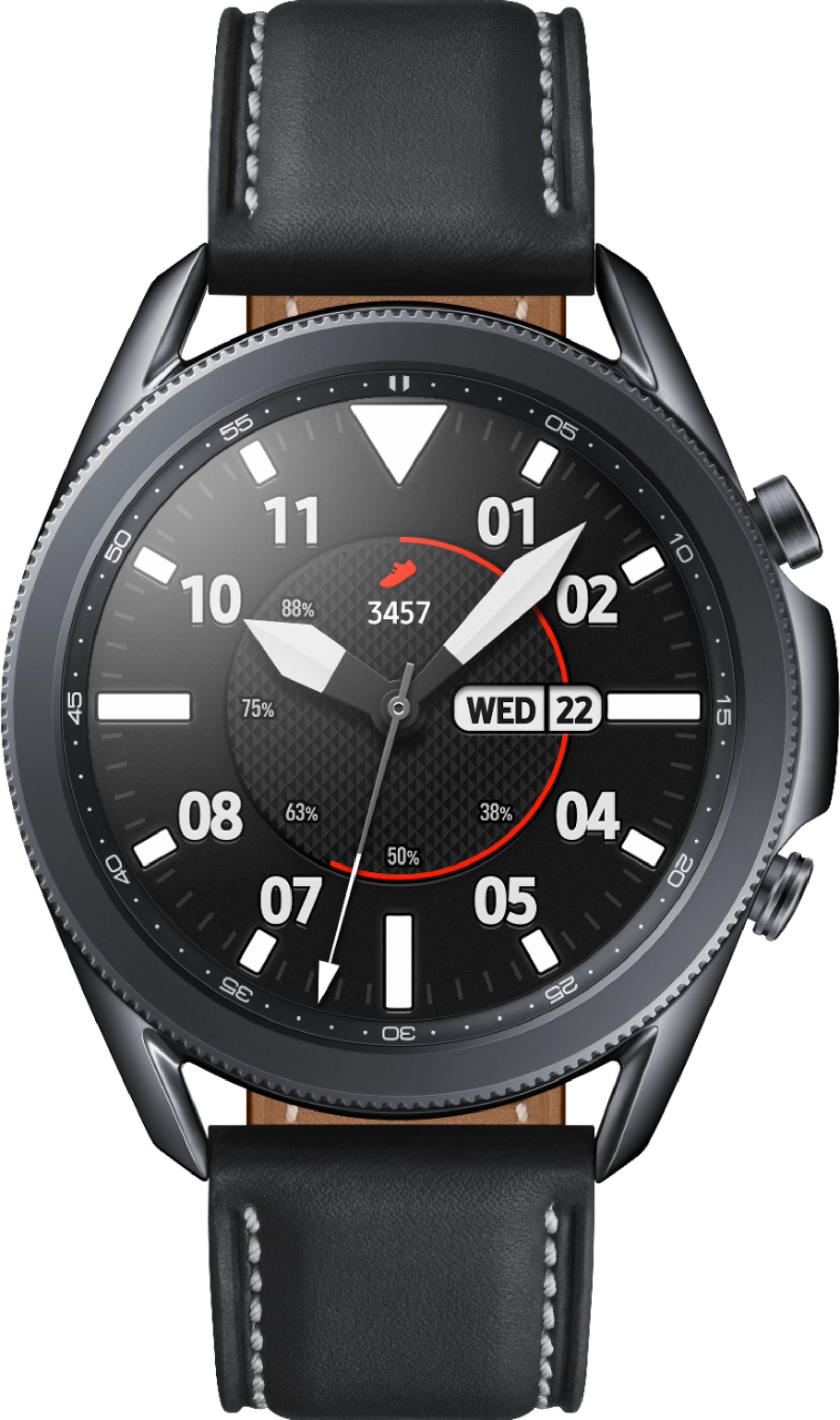 Samsung - Galaxy Watch3 Smartwatch 45mm Stainless - Mystic Black