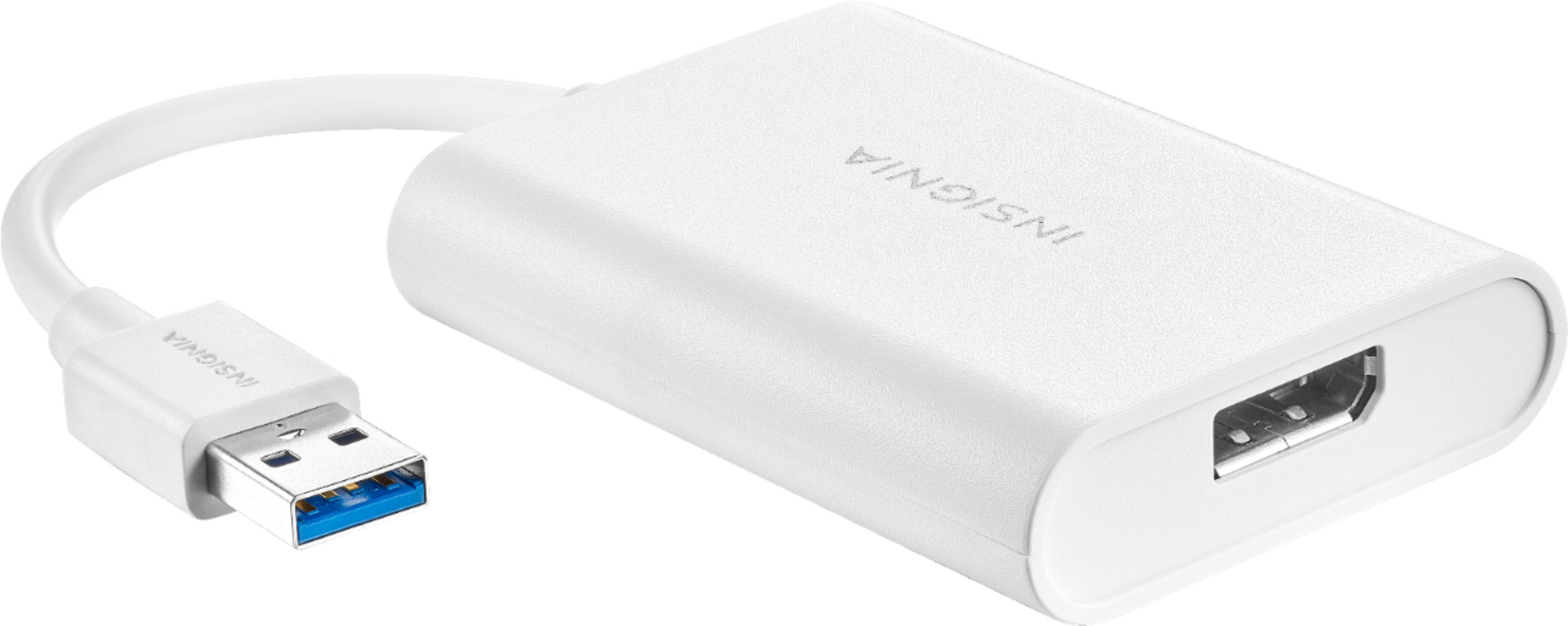 Insignia™ - NS-PCA3D USB 3.0 to DisplayPort Adapter - White