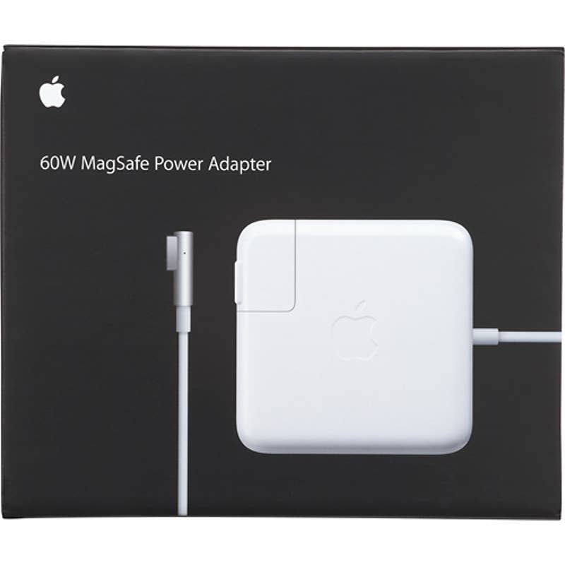 Apple - MC461LL/A MagSafe 60W Power Adapter for MacBook® and 13" MacBook® Pro - White