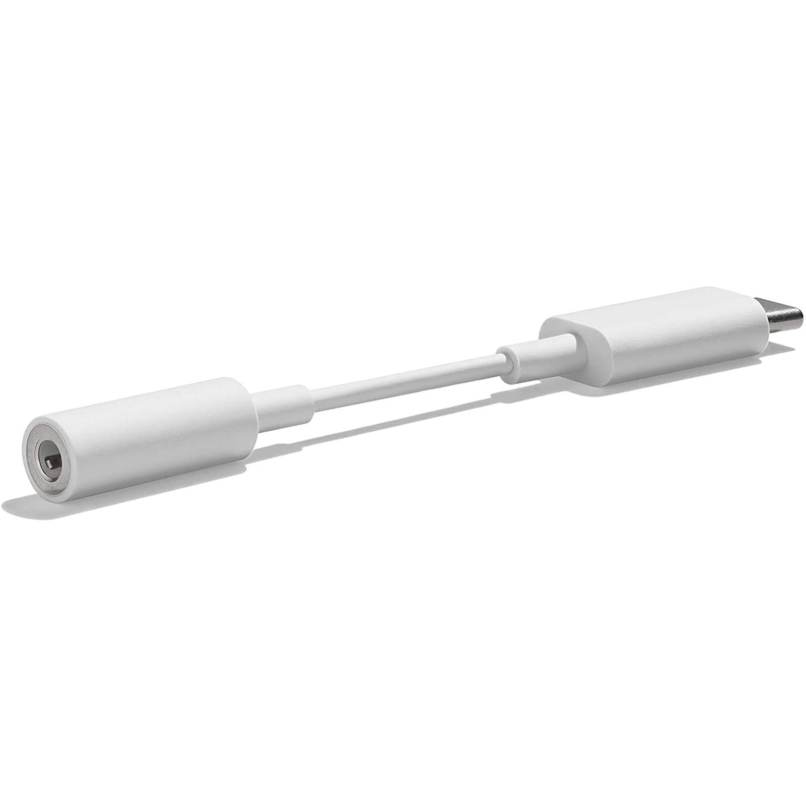 Google - GA00477-WW USB-C-to-3.5mm Audio Adapter - White