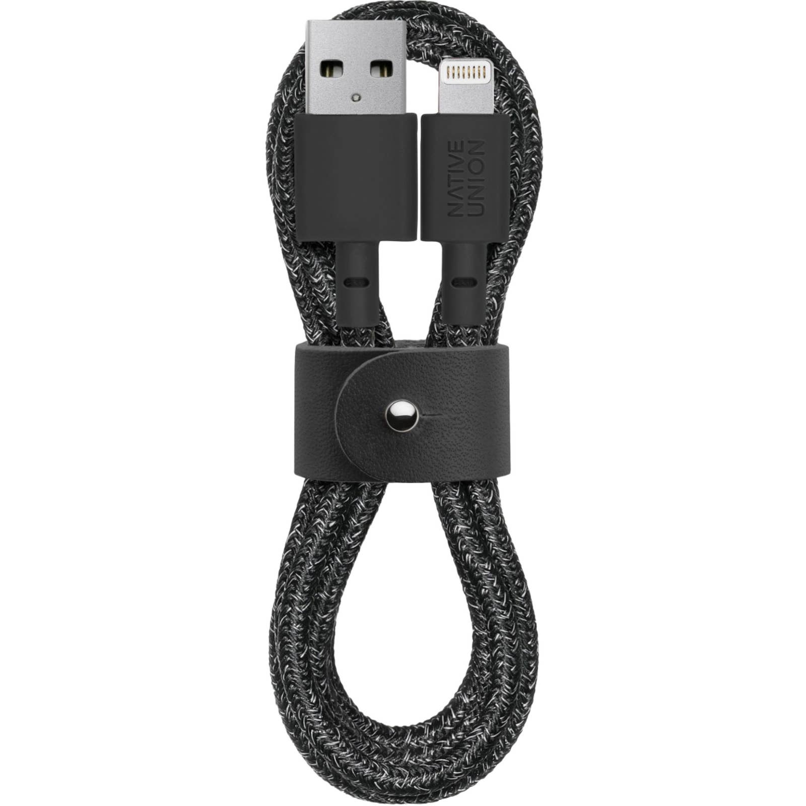 Native Union - BELT-L-CS-BLK-2-NP 4' Lightning-to-USB Type-A Cable - Cosmos