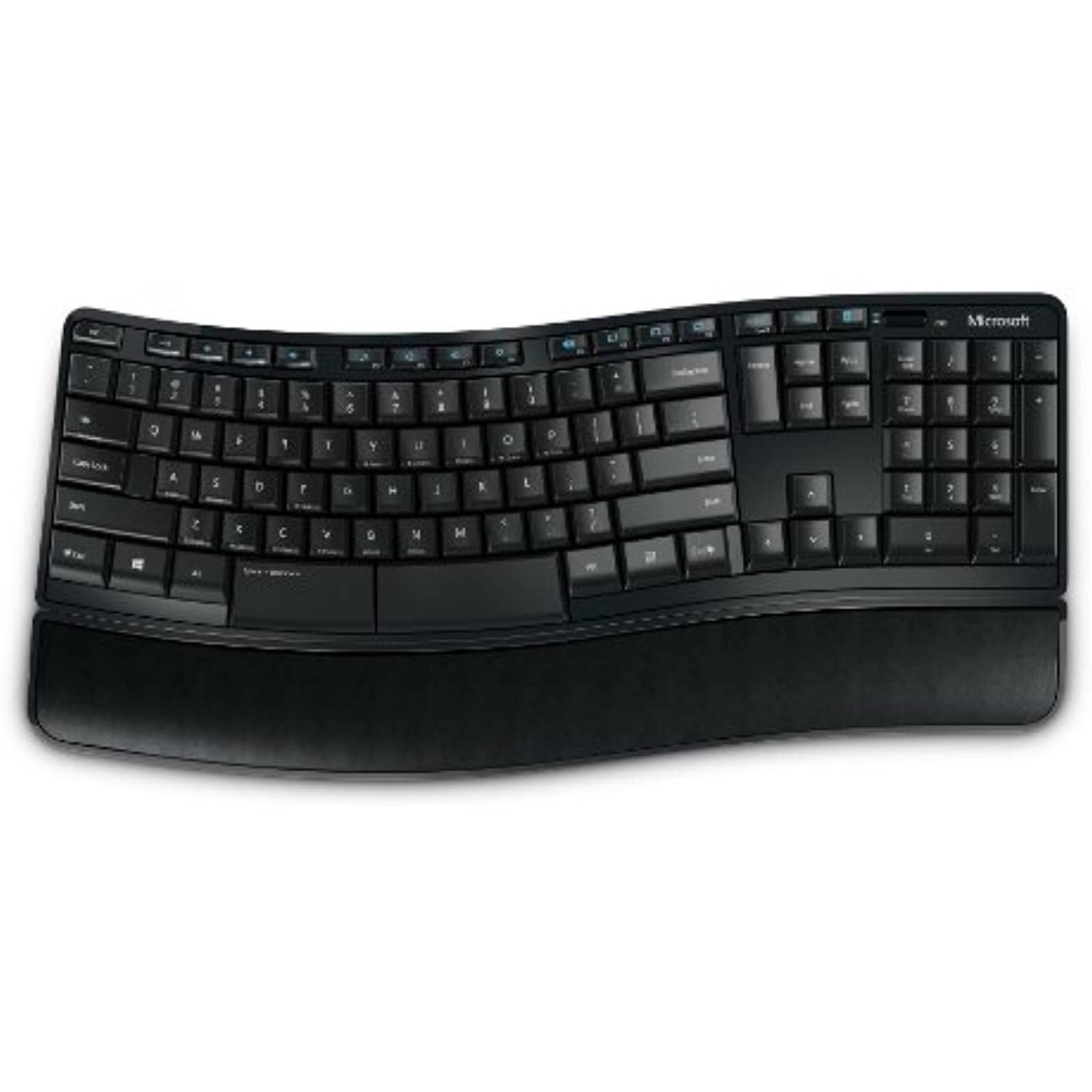 Microsoft - L3V-00001 Ergonomic Full-size Wireless Sculpt Comfort Desktop USB Keyboard and Mouse Bundle - Black