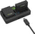 Digipower - RF-100GP34 Multipurpose Battery Charger for GoPro Hero4 Black/Silver & GoPro Hero3+ & Hero Battery Charger - Black
