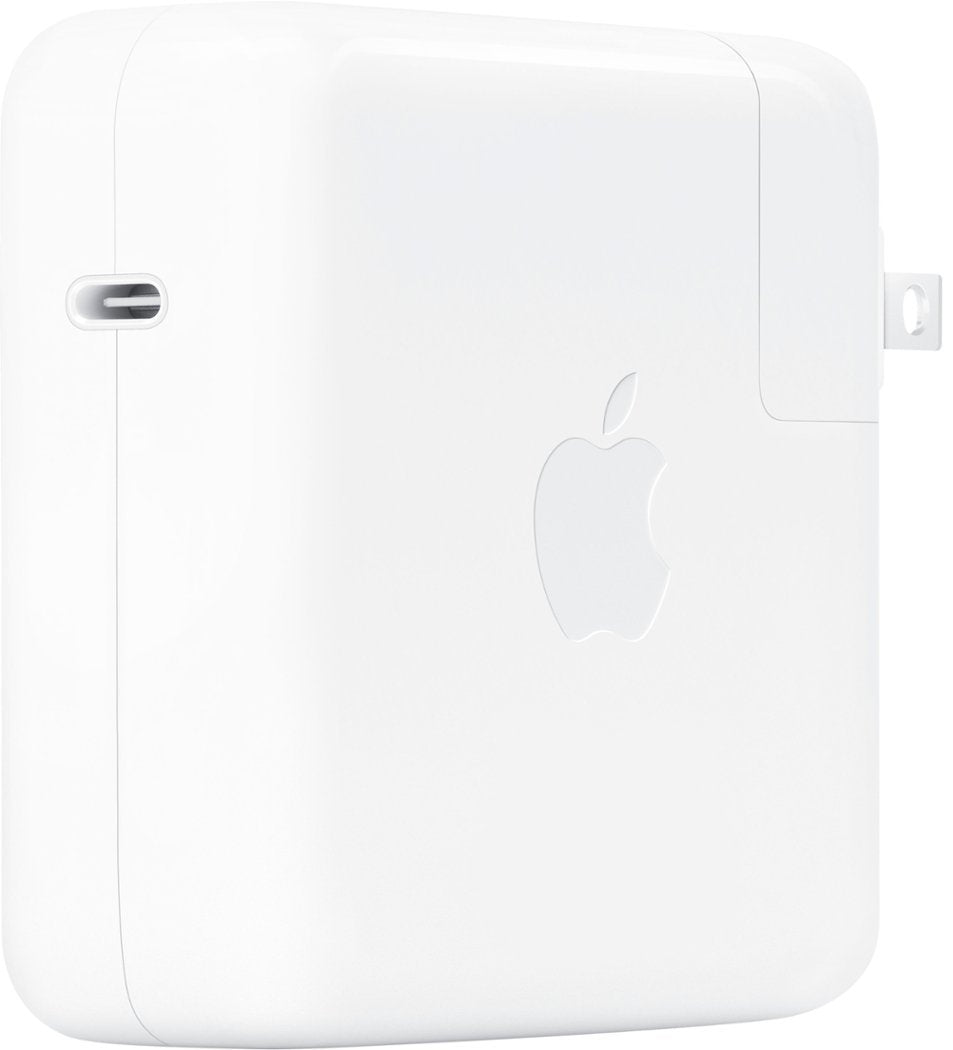 Apple - MKU63AM/A 67W USB-C Power Adapter for 13-inch MacBook Pro (2016 and later) or 14-inch MacBook Pro - White