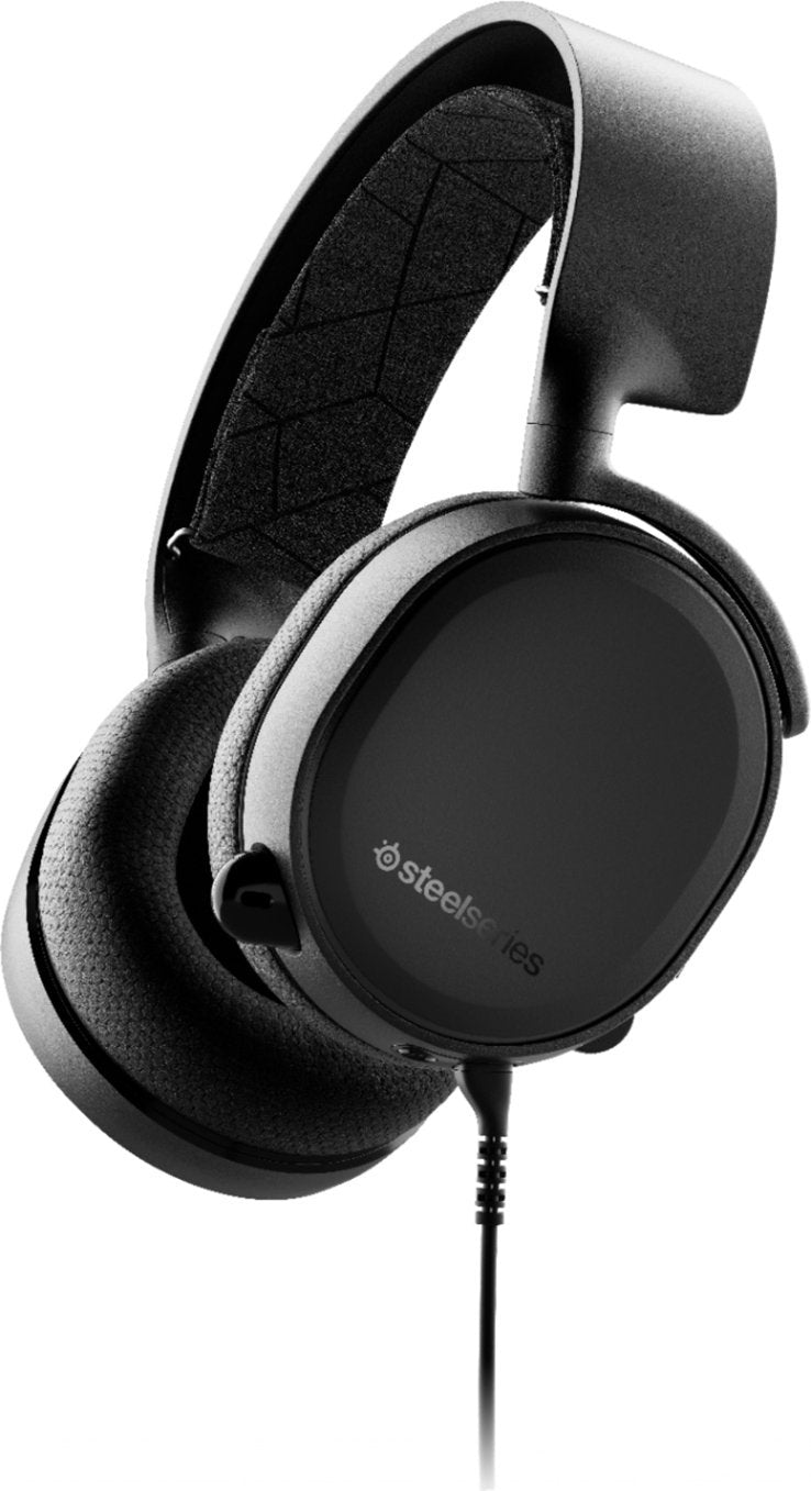 SteelSeries - 61503 Arctis 3 Wired Stereo Gaming Headset for PC, PS5, PS4, Xbox X|S , Xbox One, and Switch - Black