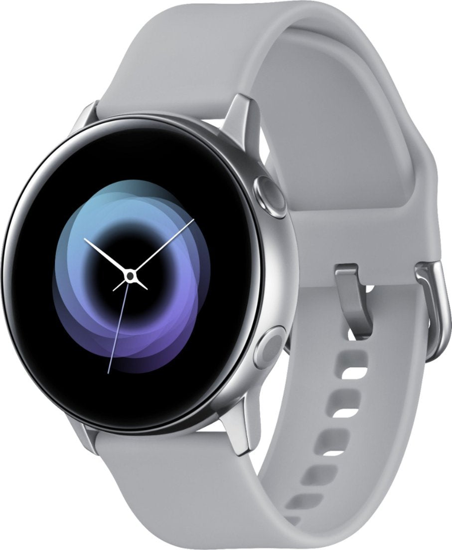 Samsung - SM-R500NZSAXAR Galaxy Watch Active Smartwatch 40mm Aluminum - Silver
