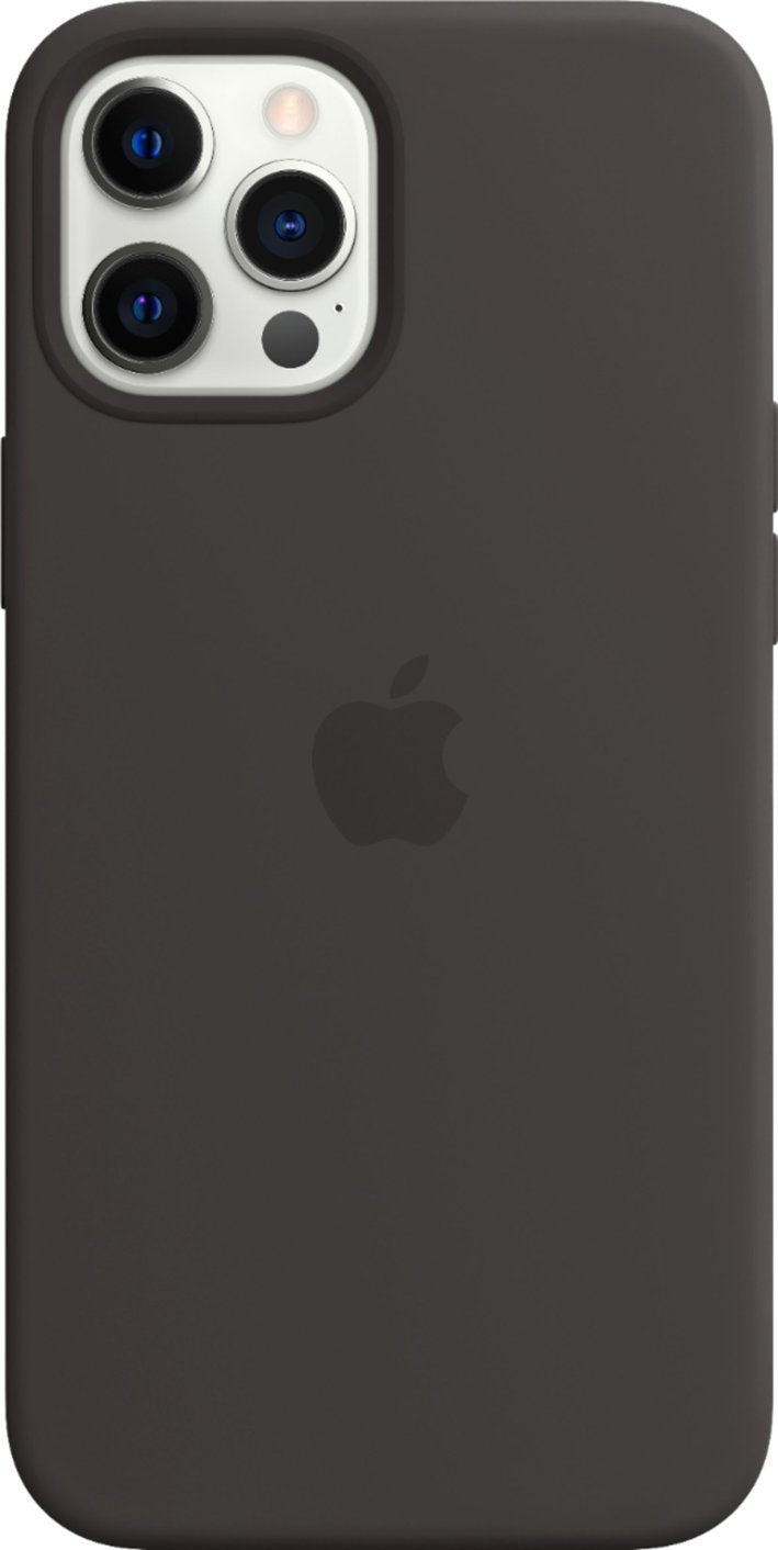 Apple - MHKG3ZM/A iPhone 12 and iPhone 12 Pro Leather Case with MagSafe - Black