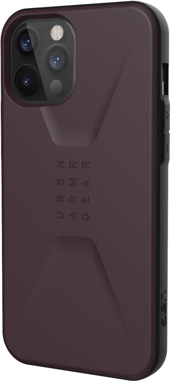 UAG - 11236D124949 Civilian Series Hard shell Case for iPhone 12 Pro Max - Eggplant
