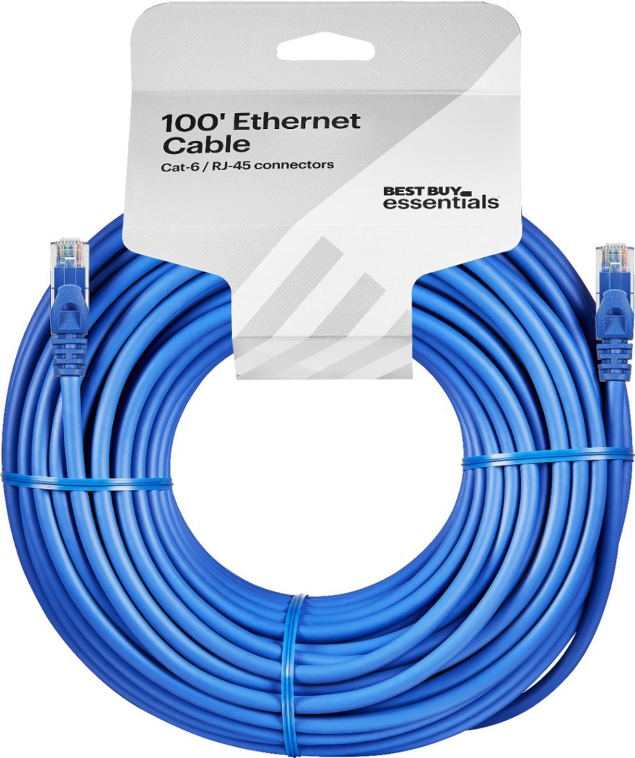 Best Buy essentials™ - BE-PEC6ST100 100' Cat-6 Ethernet Cable