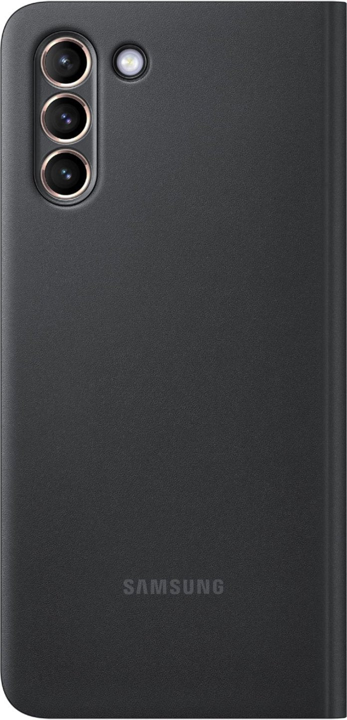 Samsung - EF-ZG996CBEGUS S-View Flip Cover for Galaxy S21+ - Black
