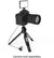 Digipower - DP-VLX100 The Instructor - 8.5" Tripod Professional Video Kit -Work, Teach & Learn from Home - Black