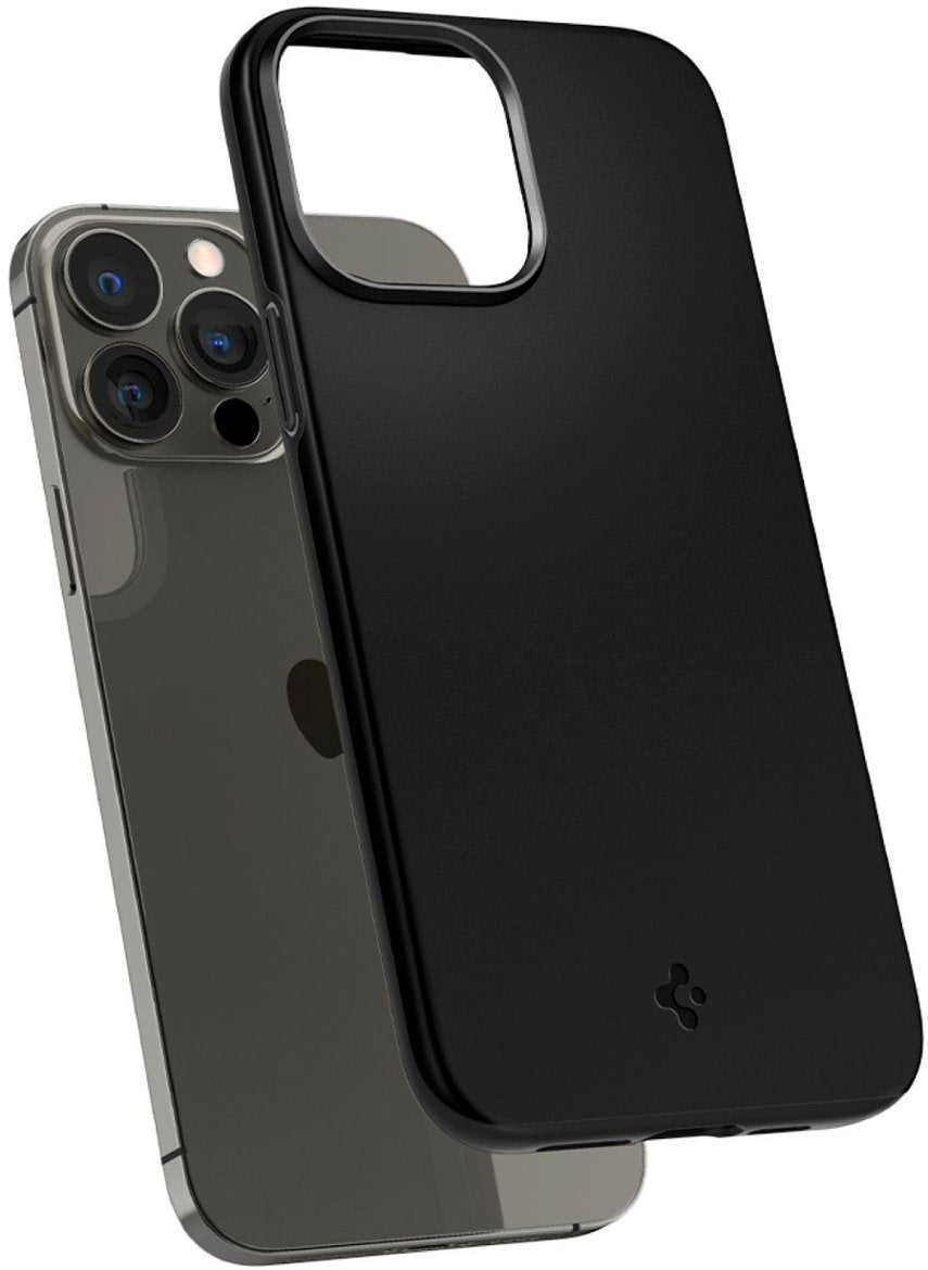 Spigen - 55777BBR Thin Fit Hard Shell Case for Apple iPhone 13 Pro - Black