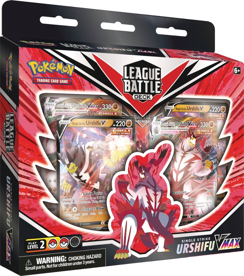 Pokémon - 290-82912 Trading Card Game: Urshifu VMAX League Battle Deck - Styles May Vary