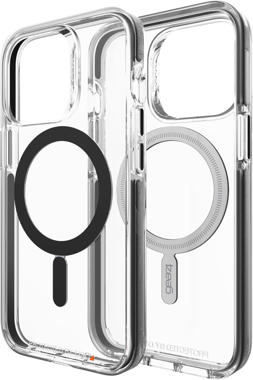 ZAGG - 702008207 Gear4 Santa Cruz Snap MagSafe Compatible Case for Apple iPhone 13 Pro - Clear/Black