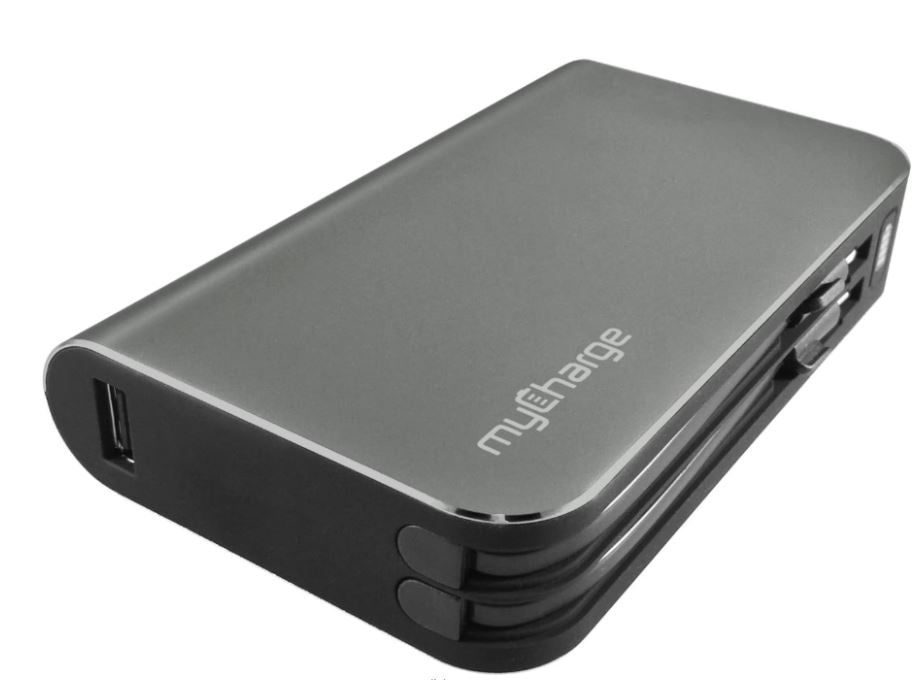 myCharge - HBT10G HUB Turbo 10,050 mAh Portable Charger for Most Mobile Devices - Gray