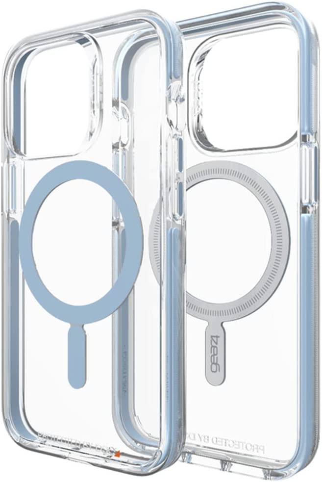 ZAGG - 702008208 Gear4 Santa Cruz Snap MagSafe Compatible Case for Apple iPhone 13 Pro - Clear/Blue