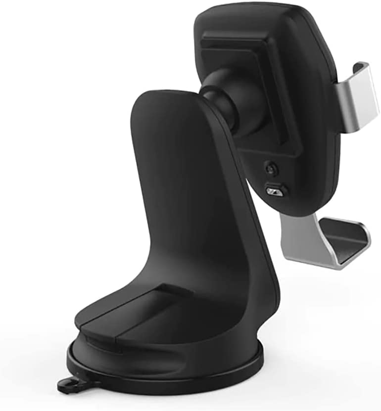 Bracketron -  BT2-952-2 PwrUp Qi Gravity 10W Fast Wireless Charging Mount for Most Cell Phones - Black
