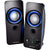 Insignia - NS-2810BT 2.0 Bluetooth Lighted Speaker System (2pc) - Black