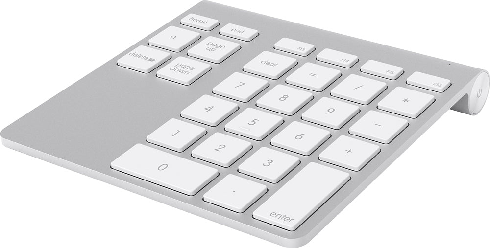 Belkin - F8T067TT YourType Bluetooth Wireless Keypad for Apple® iMac®, Mac Pro® and MacBook® - Aluminum
