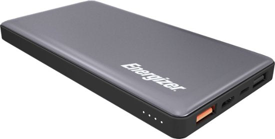 Energizer - UE10015PQ Ultimate Lithium 10,000mAh 18W Fast Charge Portable Charger/Power Bank QC 3.0 & PD 3.0 for Apple, Android & USB Devices - Gray