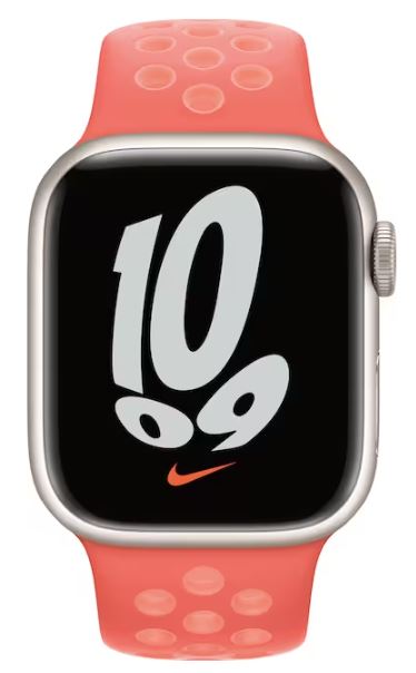 Apple - ML853AM/A Nike Sport Band for Apple Watch™ 41mm - Magic Ember/Crimson Bliss