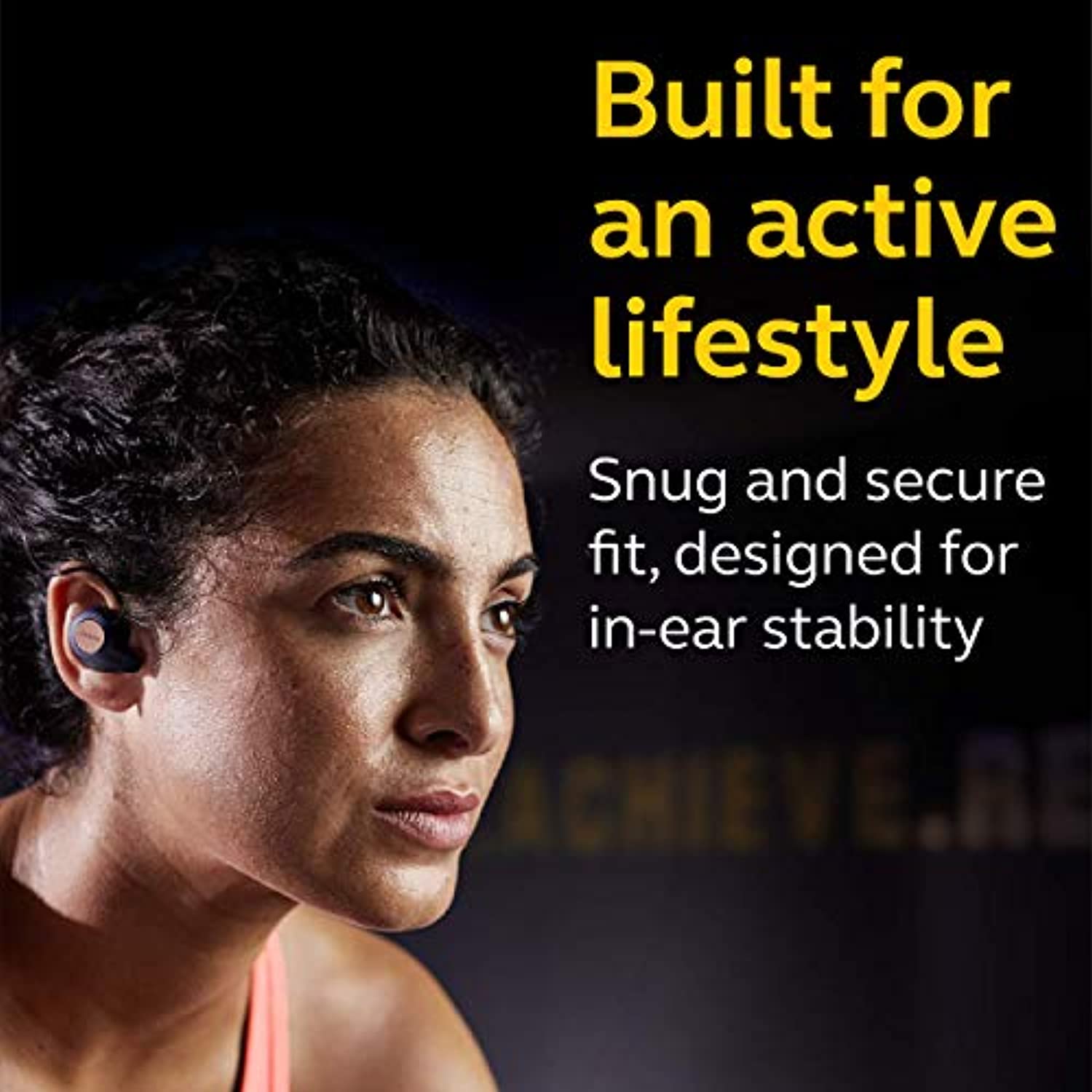 Jabra - 100-99010000-02 Elite Active 65t Earbuds True Wireless Earbuds with Charging Case Bluetooth Earbuds with a Secure Fit and Superior Sound, Long Battery Life and More - Copper Blue