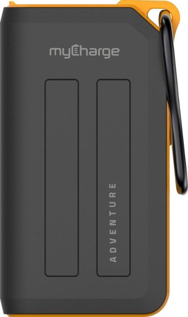 myCharge - AVC67E Adventure Plus 6,700 mAh Portable Charger for Most USB-Enabled Devices - Orange/black