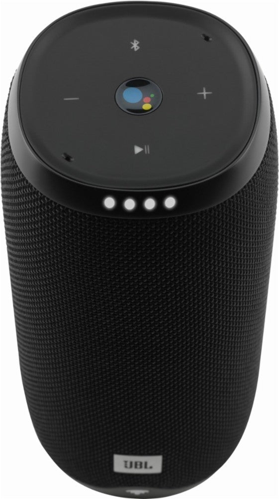 JBL - JBLLINK20BLKUS LINK 20 Smart Portable Bluetooth Speaker with Google Assistant - Black