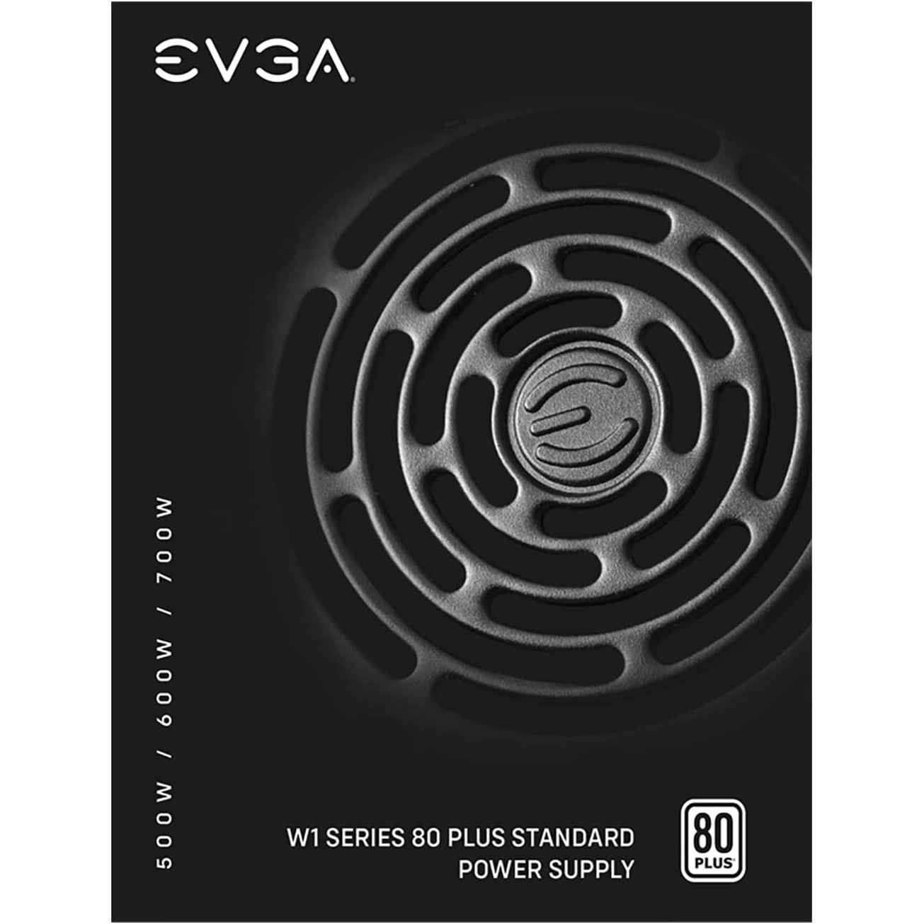 EVGA - 100-W1-0600-K1 W1 Series 600W ATX 12V/EPS 12V 80 Plus Power Supply - Black