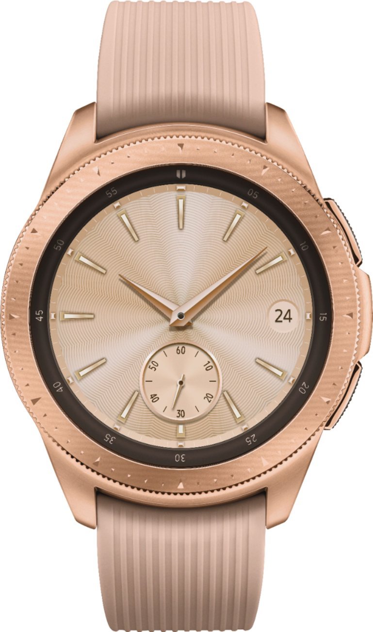 Samsung - SM-R810NZDAXAR Galaxy Watch Smartwatch 42mm Stainless Steel - Rose Gold