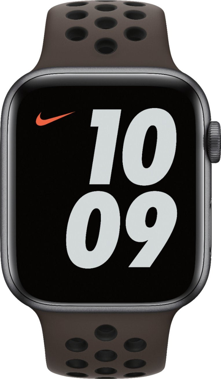 Apple - MJ6M3AM/A Nike Sport Band for Apple Watch™ 44mm - Ironstone/Black