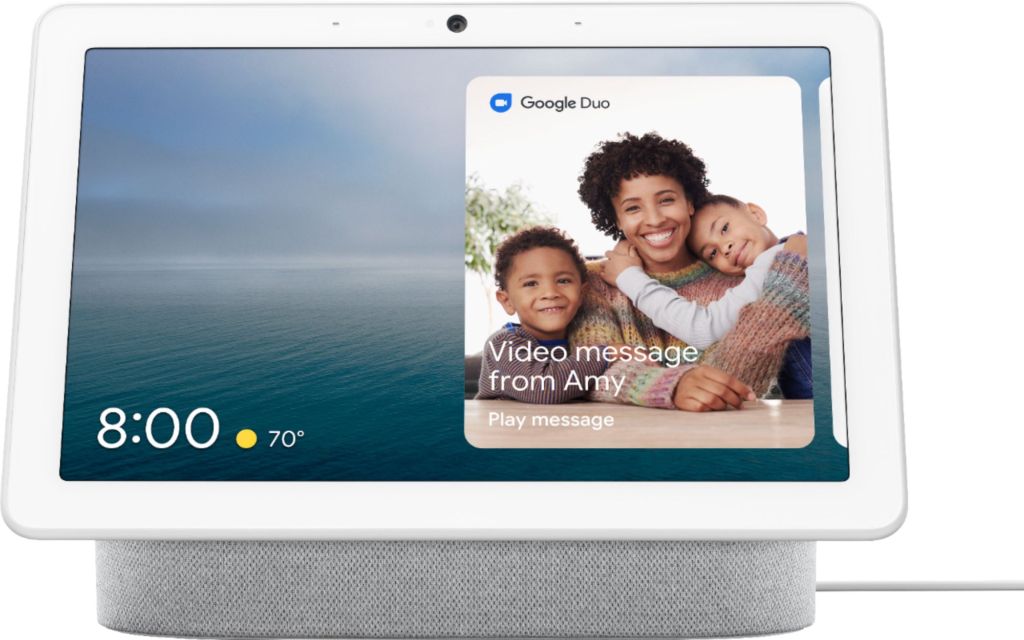 Google- GA00426-US Nest Hub Max Smart Display with Google Assistant - Chalk
