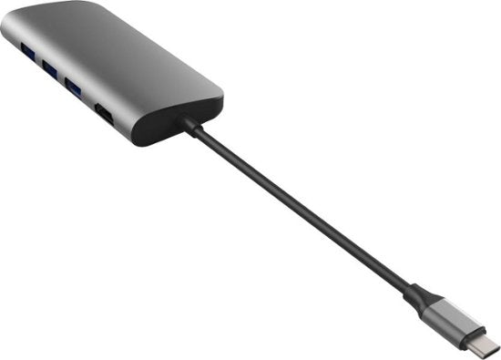 Hyper - HyperDrive 9-Port Universal USB-C Hub - USB-C Docking Station for Laptops - Space Gray