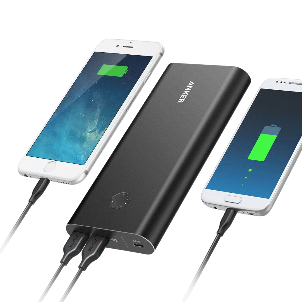 Anker - B1376H11-1 PowerCore 26800 PD (45W) with 60W USB-C PD wall charger and cable - Black