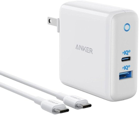 Anker - B2322J21-1 PowerPort PD 60W USB-C PD with USB-C to C Cable 6ft - White