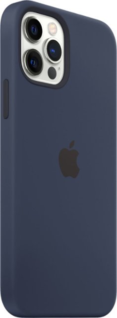 Apple - MHLD3ZM/A iPhone 12 Pro Max Silicone Case with MagSafe - Deep Navy