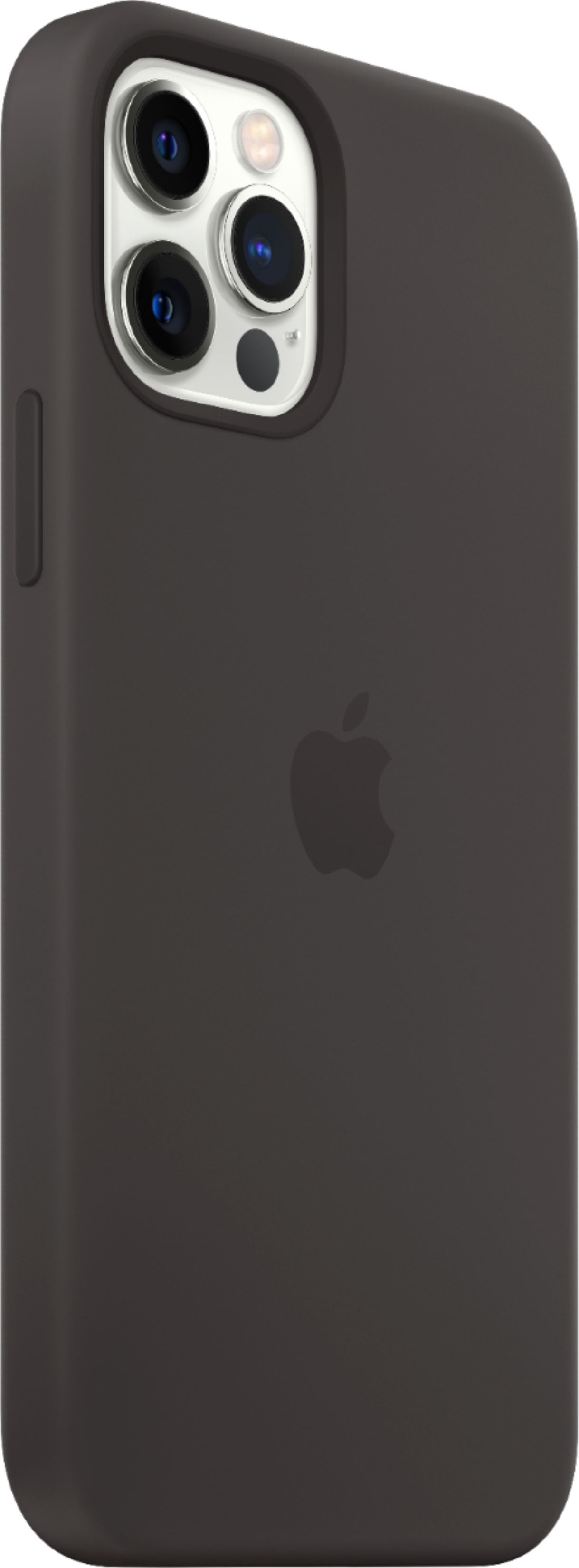 Apple - MHLG3ZM/A iPhone 12 Pro Max Silicone Case with MagSafe - Black