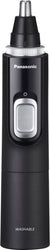 Panasonic - ER-GN70-K Men's Ear and Nose Hair Trimmer with Vacuum Cleaning System - Wet/Dry - Black/Silver
