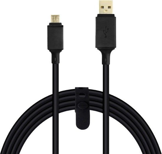 Rocketfish™ - RF-PS49PC Extra Long 9' Play + Charge Cable For Playstation 4 - Black