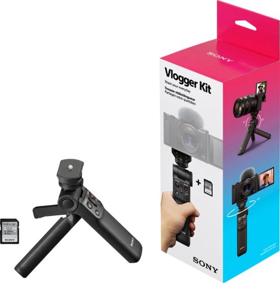Sony - ACCVC1 Vlogger Accessory Kit - Black