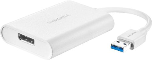 Insignia™ - NS-PCA3D USB 3.0 to DisplayPort Adapter - White