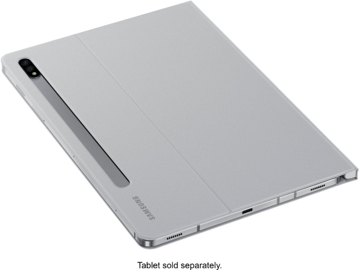 Samsung - EF-BT870PJEGUJ Galaxy tab S7 Book Cover - Light Gray