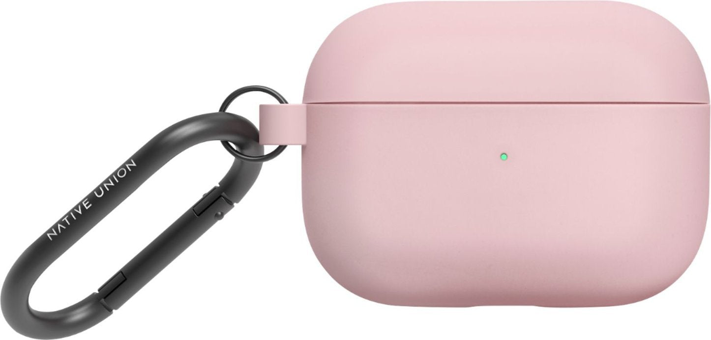 Native Union - APPRO-ROAM-ROS-NP Roam Case for AirPods Pro – Silky & Matte Liquid Silicone Case - Rose
