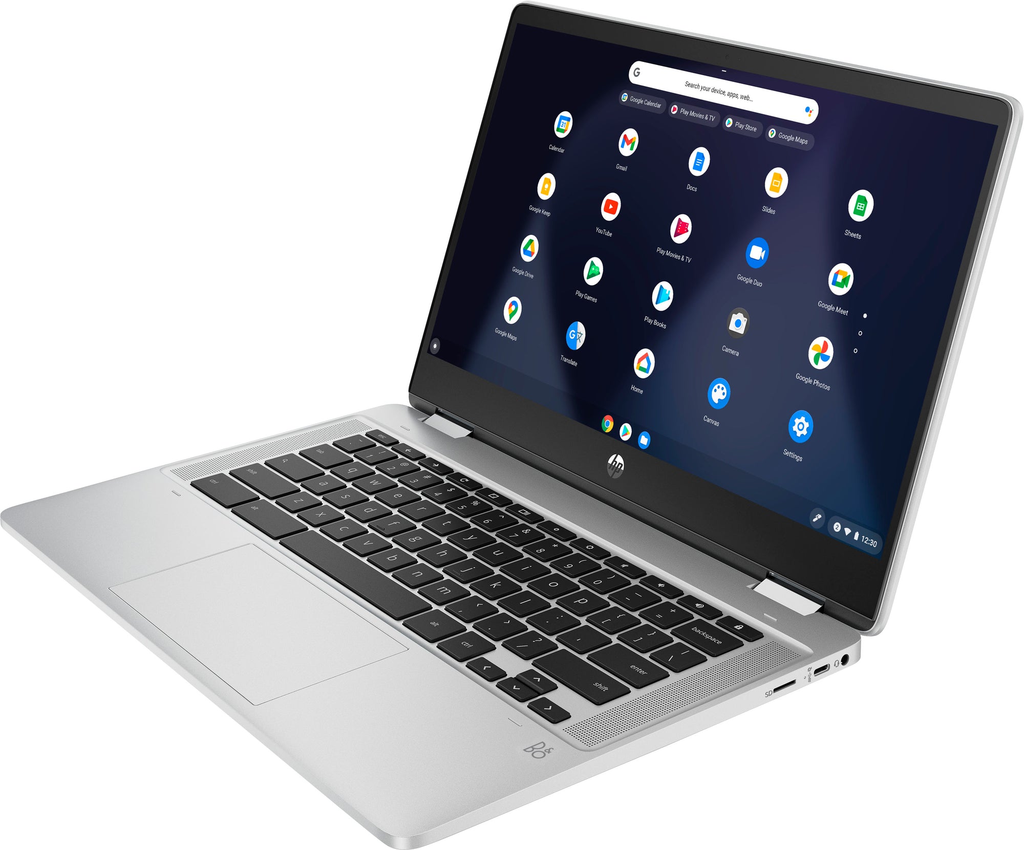 HP - 114b-cb0013dx 4" 2-In-1 Touchscreen Chromebook - Intel Celeron - 4GB Memory - 32GB eMMC - Natural Silver