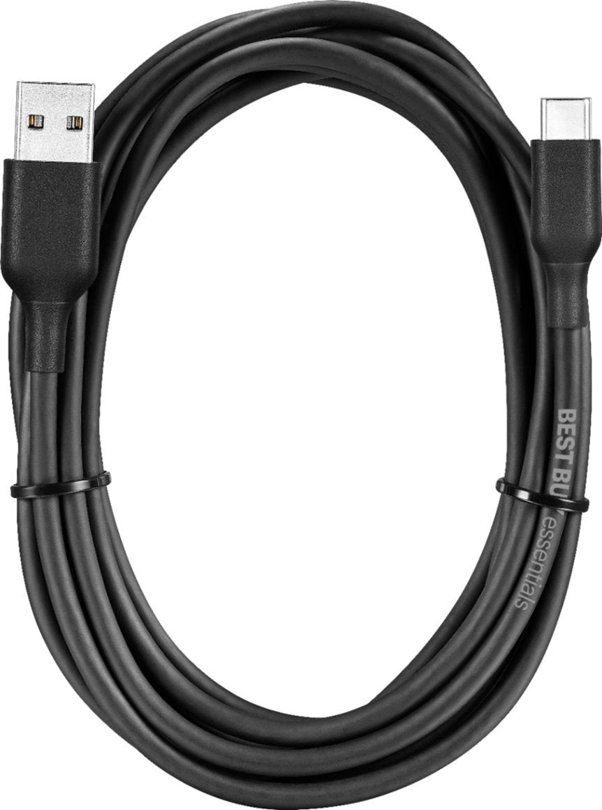 Best Buy essentials™ -BE-MCA922K  9' USB-C to USB Charge-and-Sync Cable - Black