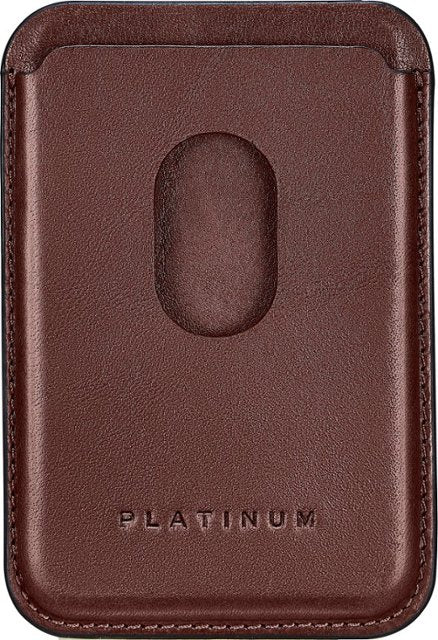 Platinum™ - PT-MSWHLBO Horween Leather RFID Wallet for iPhone Series 13 and iPhone Series 12 - Bourbon