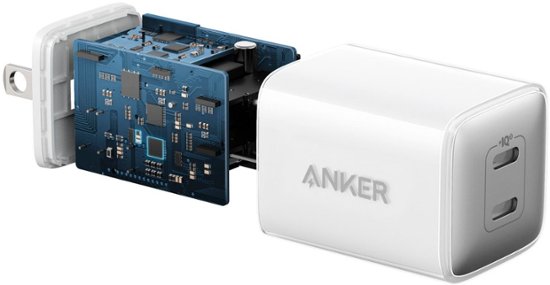 Anker - A2038J21-1 Powerport III Nano Pro Duo 40W Fast Wall Charger (2x 20W USB-C) - White