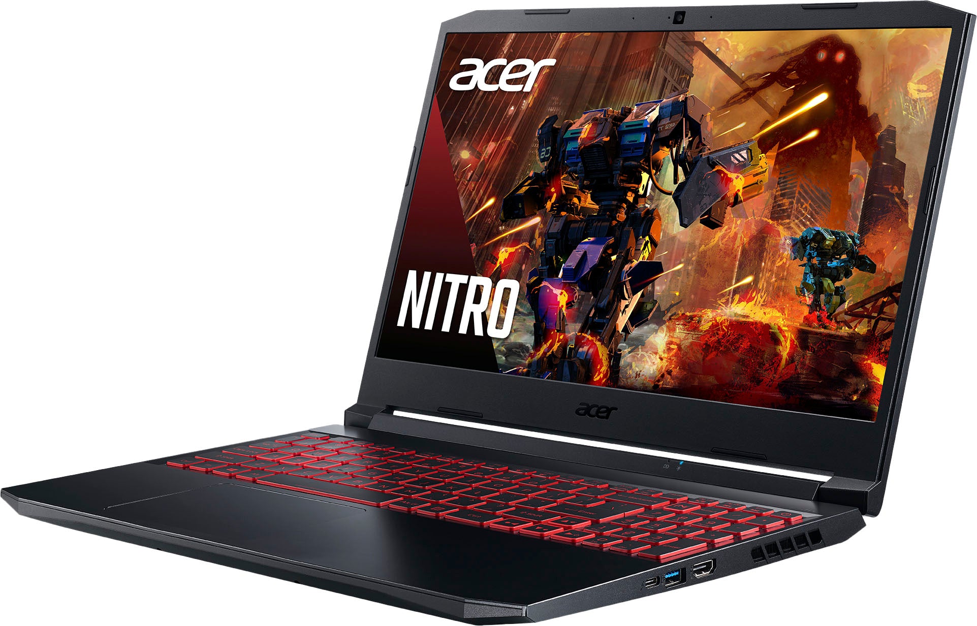 Acer - Nitro 5 - AN515-57-536Q - 15.6" FHD 144Hz IPS Gaming Laptop - Intel 11th Gen i5 - NVIDIA GeForce GTX 1650 - 8GB DDR4 - 256GB SSD - Black