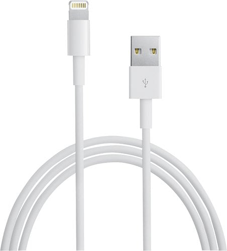 Apple -  MD818ZM/A 3.3' Lightning-to-USB 2.0 Cable - White